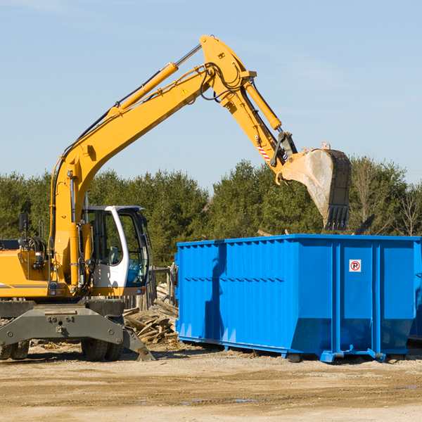 what size residential dumpster rentals are available in Crescent Mills CA